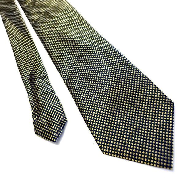 Nautica Green Silk Tie Woven Polka Dots‎ - Picture 1 of 6